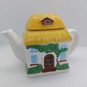 Cottage Shape Ceramic 5 1/2" Tea Pot